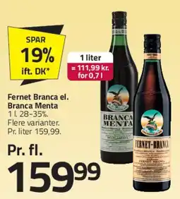 Fleggaard Fernet Branca / Branca Menta tilbud