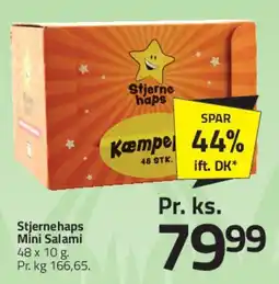 Fleggaard Stjernehaps Mini Salami tilbud