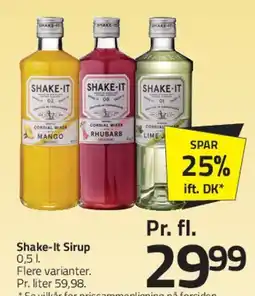 Fleggaard Shake-It Sirup tilbud