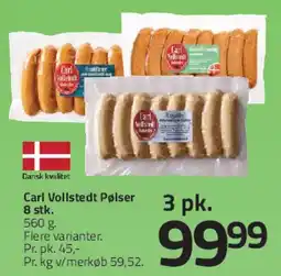Fleggaard Carl Vollstedt Pølser tilbud