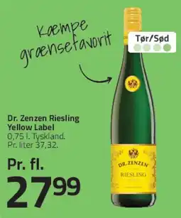 Fleggaard Dr. Zenzen Riesling Yellow Label tilbud