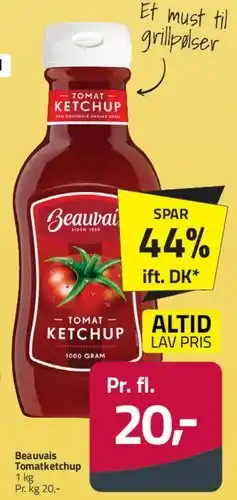 Fleggaard Beauvais Tomatketchup 1000 g tilbud