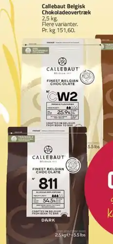 Fleggaard Callebaut Belgisk chokoladeovertræk tilbud