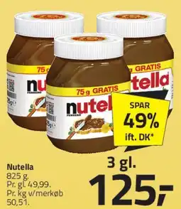 Fleggaard Nutella (3 glas) tilbud