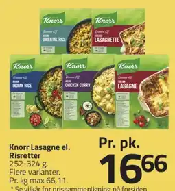 Fleggaard Knorr Lasagne / Risretter tilbud