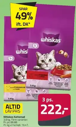 Fleggaard Whiskas kattemad tilbud
