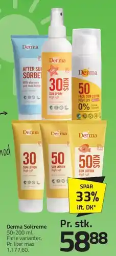 Fleggaard Derma Solcreme tilbud