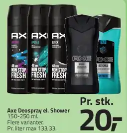 Fleggaard Axe Deospray / Shower tilbud
