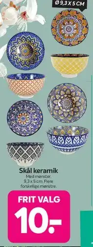 Din Isenkræmmer Skål/underkop keramik tilbud
