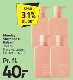 Fleggaard Monday Shampoo & Balsam tilbud