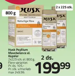 Fleggaard HUSK Psyllium / Mavebalance tilbud