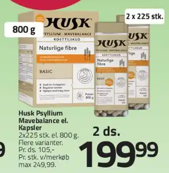 Fleggaard HUSK Psyllium / Mavebalance tilbud
