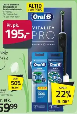 Fleggaard Oral-B Vitality Pro (elektrisk tandbørste) tilbud
