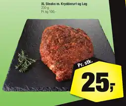 Calle XL Steaks m. Kryddderurt og Løg tilbud