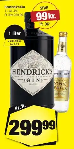 Calle Hendrick's Gin (1 liter) tilbud