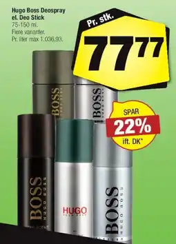 Calle Hugo Boss Deospray / Deo Stick tilbud