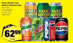 Calle Pepsi, Mirinda, Faxe Kondi & Mountain Dew tilbud