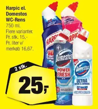 Calle Harpic / Domestos WC-Rens tilbud