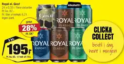 Calle Royal el. Giraf 24 x 0,33 l tilbud