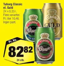 Calle Tuborg Classic / Guld 24 x 0,33 l tilbud