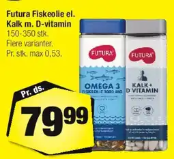 Calle Futura Fiskeolie / Kalk m. D-vitamin tilbud