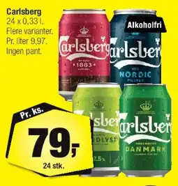 Calle Carlsberg 24 x 0,33 l tilbud