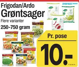 ABC Lavpris Frigodan/Ardo Grøntsager tilbud