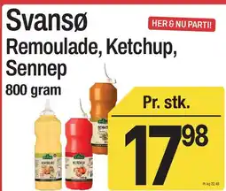 ABC Lavpris Svansø Remoulade, Ketchup, Sennep tilbud