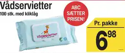 ABC Lavpris Vådservietter tilbud