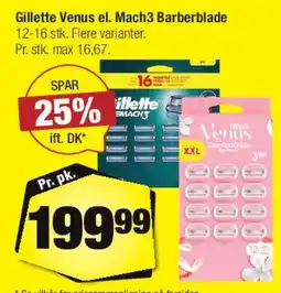 Calle Gillette Venus / Mach3 Barberblade tilbud