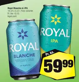 Calle Royal Blanche el. IPA (dåser) 18-24 x 0,33 l tilbud