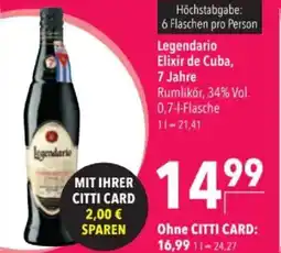 Citti Legendario Elixir de Cuba, 7 Jahre tilbud
