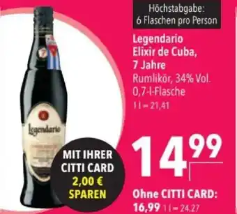Citti Legendario Elixir de Cuba, 7 Jahre tilbud