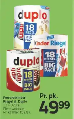 Fleggaard Ferrero Kinder Riegel el. Duplo tilbud