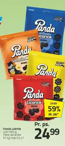 Fleggaard Panda Lakrids tilbud