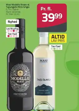 Fleggaard Masi Modello Rosso el. Tupungato Pinio Grigio tilbud