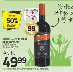 Fleggaard Piccini Solco Toscana Appassimento tilbud