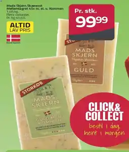 Fleggaard Mads Skjern Skæreost Mellemlagret 45+ m. el. u. Kommen tilbud