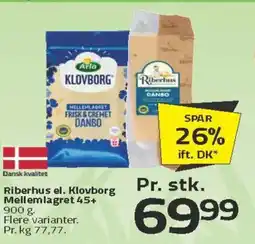 Fleggaard Riberhus el. Klovborg Mellemlagret 45+ tilbud