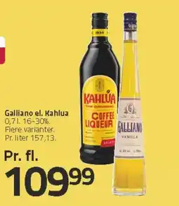 Fleggaard Galliano el. Kahlua tilbud