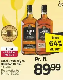 Fleggaard Label 5 Whisky el. Bourbon Barrel tilbud