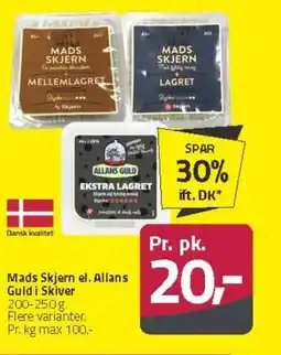 Fleggaard Mads Skjern el. Allans Guld i Skiver tilbud
