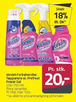 Fleggaard Vanish Forbehandler, Tæpperens el. PreTreat Power Gel tilbud