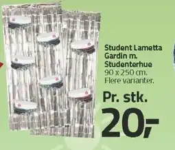 Fleggaard Student Lametta Gardin m. Studenterhue tilbud