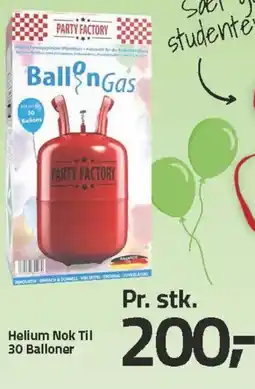 Fleggaard Helium Nok Til 30 Balloner tilbud