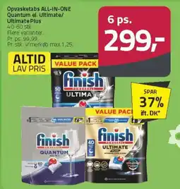 Fleggaard Opvasketabs ALL-IN-ONE Quantum el. Ultimate/ Ultimate Plus tilbud