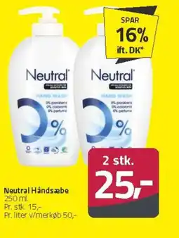 Fleggaard Neutral Håndsæbe tilbud