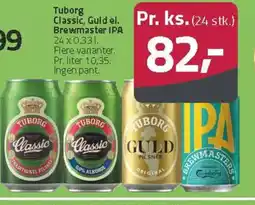 Fleggaard Tuborg Classic, Guld el. Brewmaster IPA tilbud