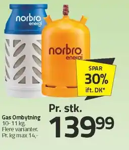 Fleggaard Gas Ombytning tilbud