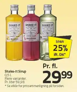 Fleggaard Shake-It Sirup tilbud